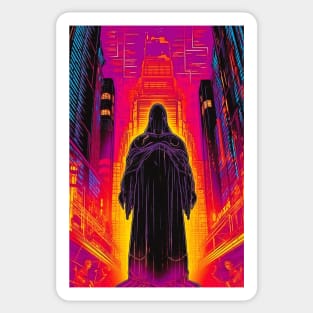 Cyberpunk Style Tarot - The Ghost Reaper Sticker